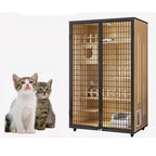 Luxury Pet House Luxury Cat Villa Indoor Cat House Large Cat Cage Stunning Panoramic for Home Use