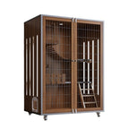 Luxury Pet House Large Indoor Cat House Panoramic Cat Villa Elegant Cat Cage Redefine for Home Use