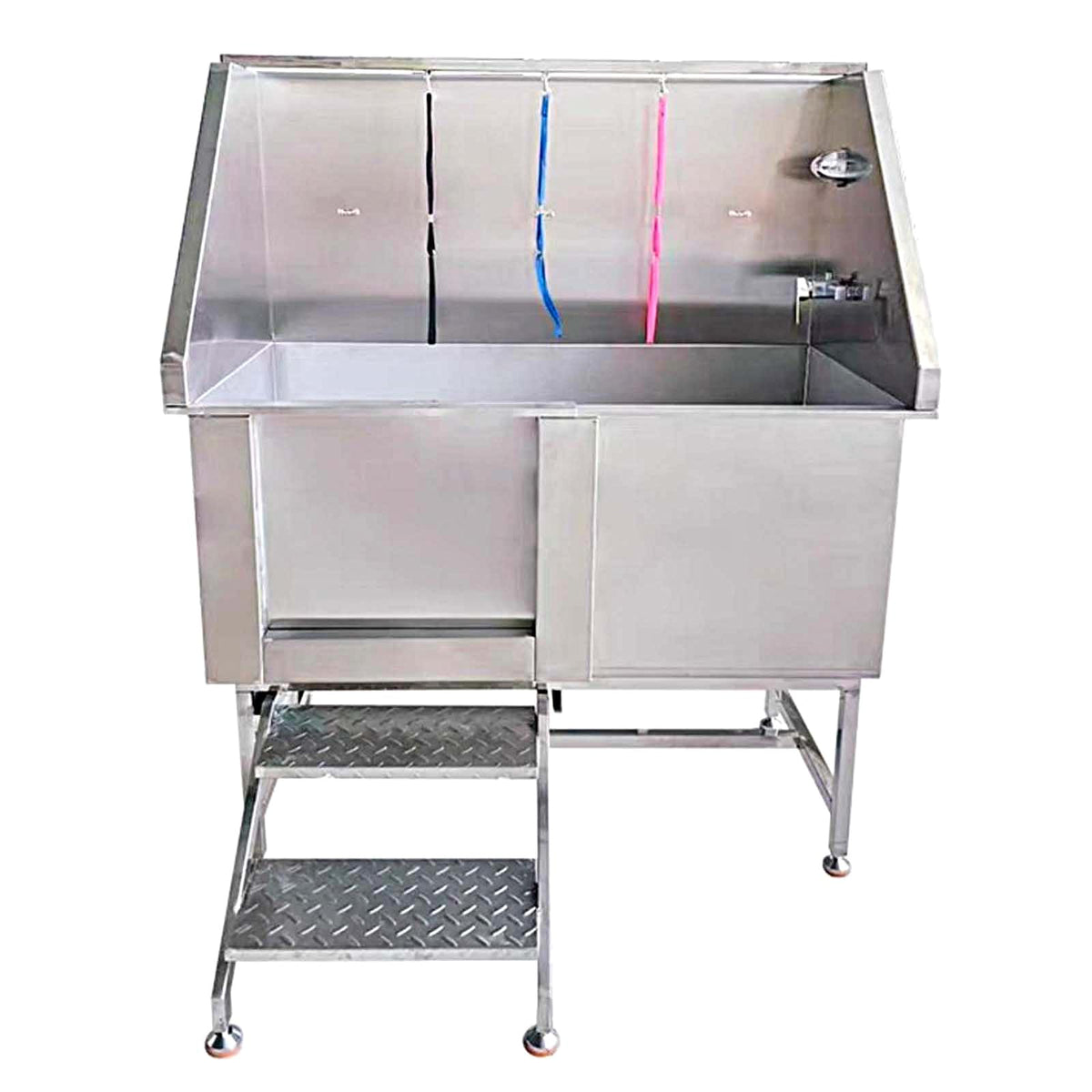Dog Washing Station, Stainless Steel Grooming Tub for Professional Use