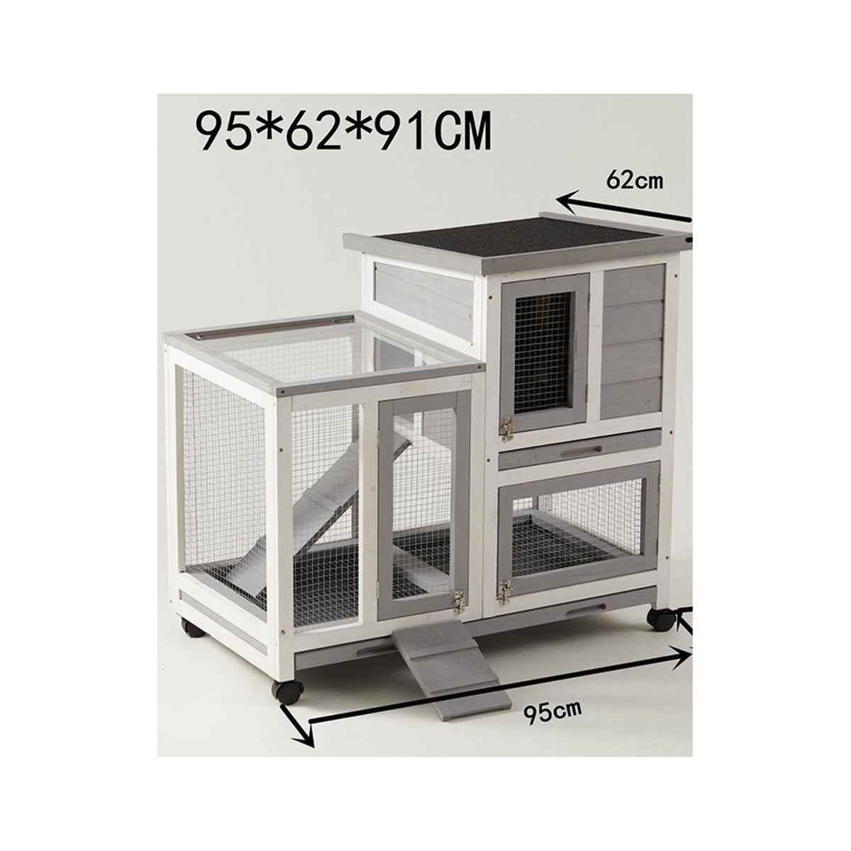 Rabbit Cage Premium Outdoor Pet Rabbit Cage The Perfect Home Villa & Snuggly Nest for Your Beloved Bunny for Home Use