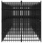 Dog Kennel, Heavy Duty Exercise Playpen, Lockable Gate, Black