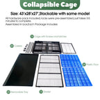 Heavy Duty Metal Dog Crate XL Foldable Kennel for Large Dogs