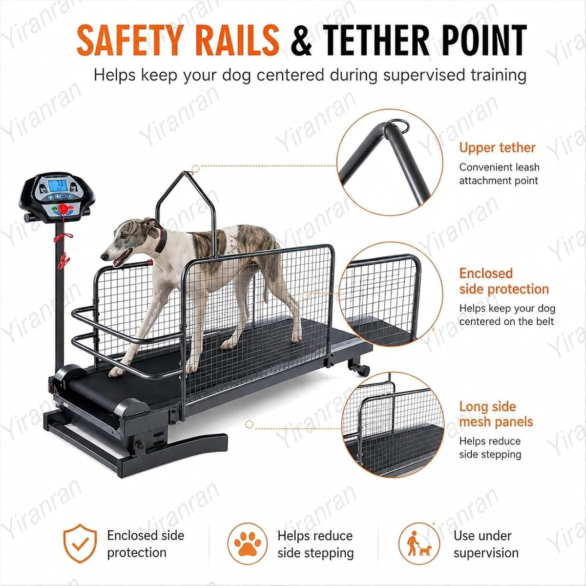 Dog Treadmill with LCD Display Dog Slat Mill