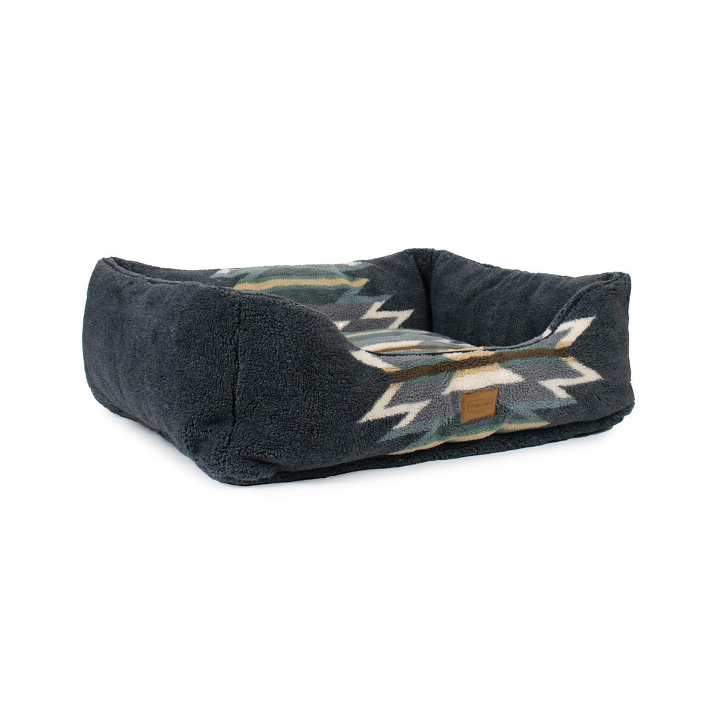 Pendleton Berber Bolster Dog Bed, Plush Kuddler with Removable Washable Cover, Pet Bed for Dogs and Cats, X-Large, Harding Tonal Natural