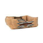 Pendleton Berber Bolster Dog Bed, Plush Kuddler with Removable Washable Cover, Pet Bed for Dogs and Cats, X-Large, Harding Tonal Natural