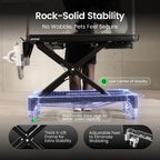 Electric Dog Grooming Table with Memory Function and Grooming Lights