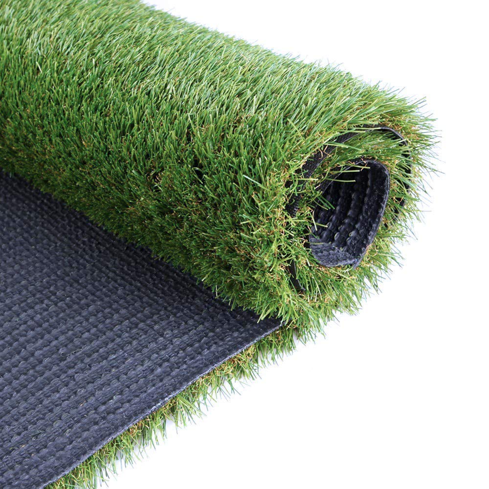 Petgrow Synthetic Artificial Grass Turf Lawn 4 x 18ft, 1.38" Outdoor/Indoor Fake Grass Rug Astroturf for Dogs,Faux Grass Rug with Drainage Holes/Custom Size Provided
