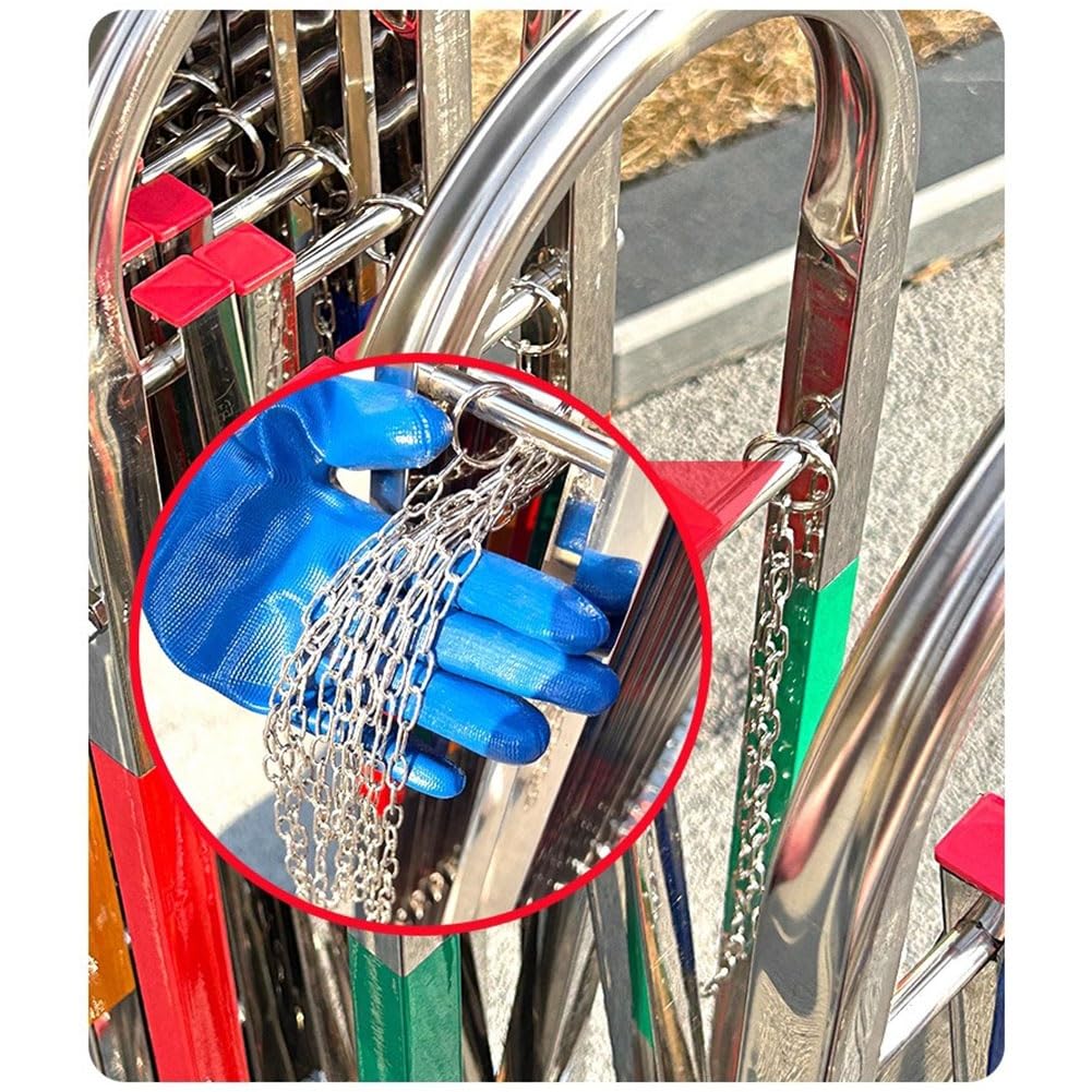 le Expandable Metal Bcade with Casters - Safe Ber Gate for Schools Kindergartens Shopping Malls - Portable Crowd Control Solut (1.2x10m)