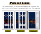 Extendable Burglar-Resistant Ground Floor Window Gate - Secure Your Home with Adjustable Anti-Burglar Protection, Perfect for Safety and Peace of Mind.