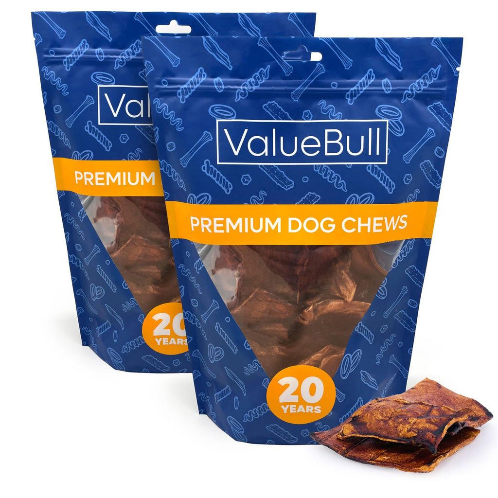 ValueBull USA Beef Rawhide Chips for Dogs, Chicken, 400 Count