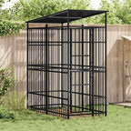 Steel Dog Kennel 138.9 ft Powder Coated Outdoor
