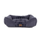 Pendleton Berber Bolster Dog Bed, Plush Kuddler with Removable Washable Cover, Pet Bed for Dogs and Cats, X-Large, Harding Tonal Natural