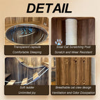 Wood Cat and Dog Kennel Integrated Cage Condo