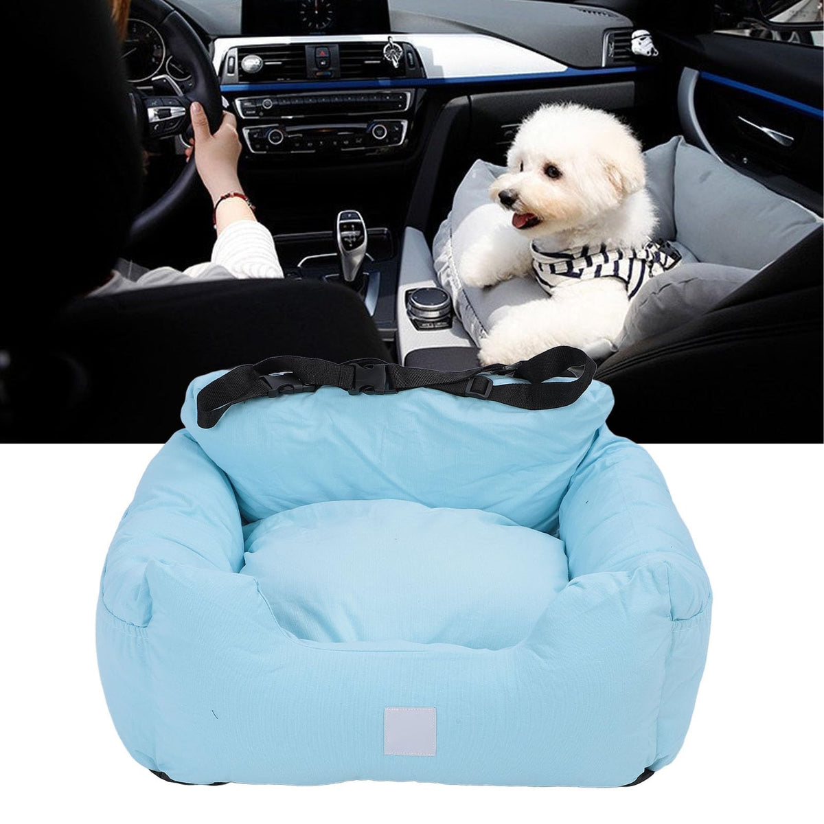 Pet Booster Car Seats Breathable Dog Car Seat Booster with Secure Straps for Small Medium Cats, Portable Pet Travel Carrier, Convenient and Practical Design