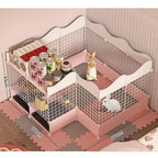 Toys for Birds Spacious Outdoor Pet Rabbit Cage - Create a Dream Home Villa with an Inviting Nest for Your Furry Friends for Home Use