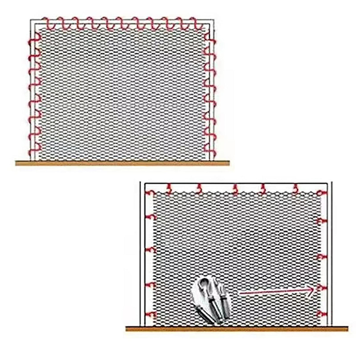 Heavy Duty Metal Mesh Safety Net for Outdoor Railings & Balconies, 2.5x15m (8.2x49.2ft), Fine Mesh Protector for Kids & Pets, Durable & Weather-Resistant