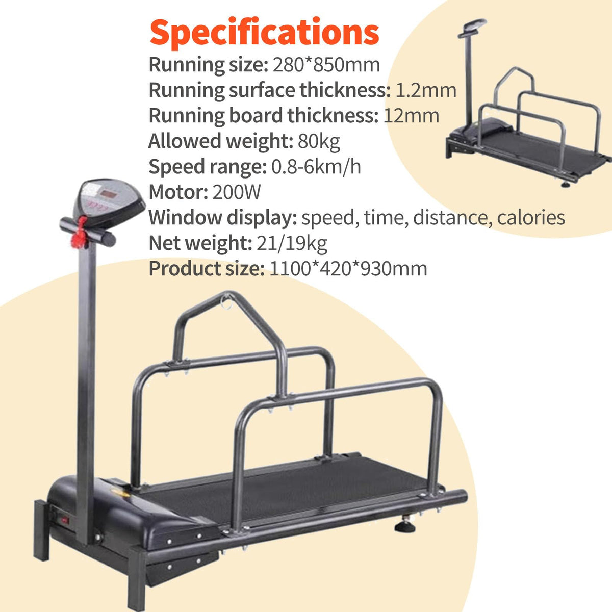Indoor Dog Treadmill for Exercise, Supports Up to 176 lbs, Perfect for Small to Large Dogs, Ideal for Weight Loss & Fitness Training