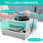 Custom Dog Tag Embosser Machine - 72 Character Capacity with 30 Aluminum Tags & PVC Cards - Effortlessly Create Personalized Dog Tags for Pets