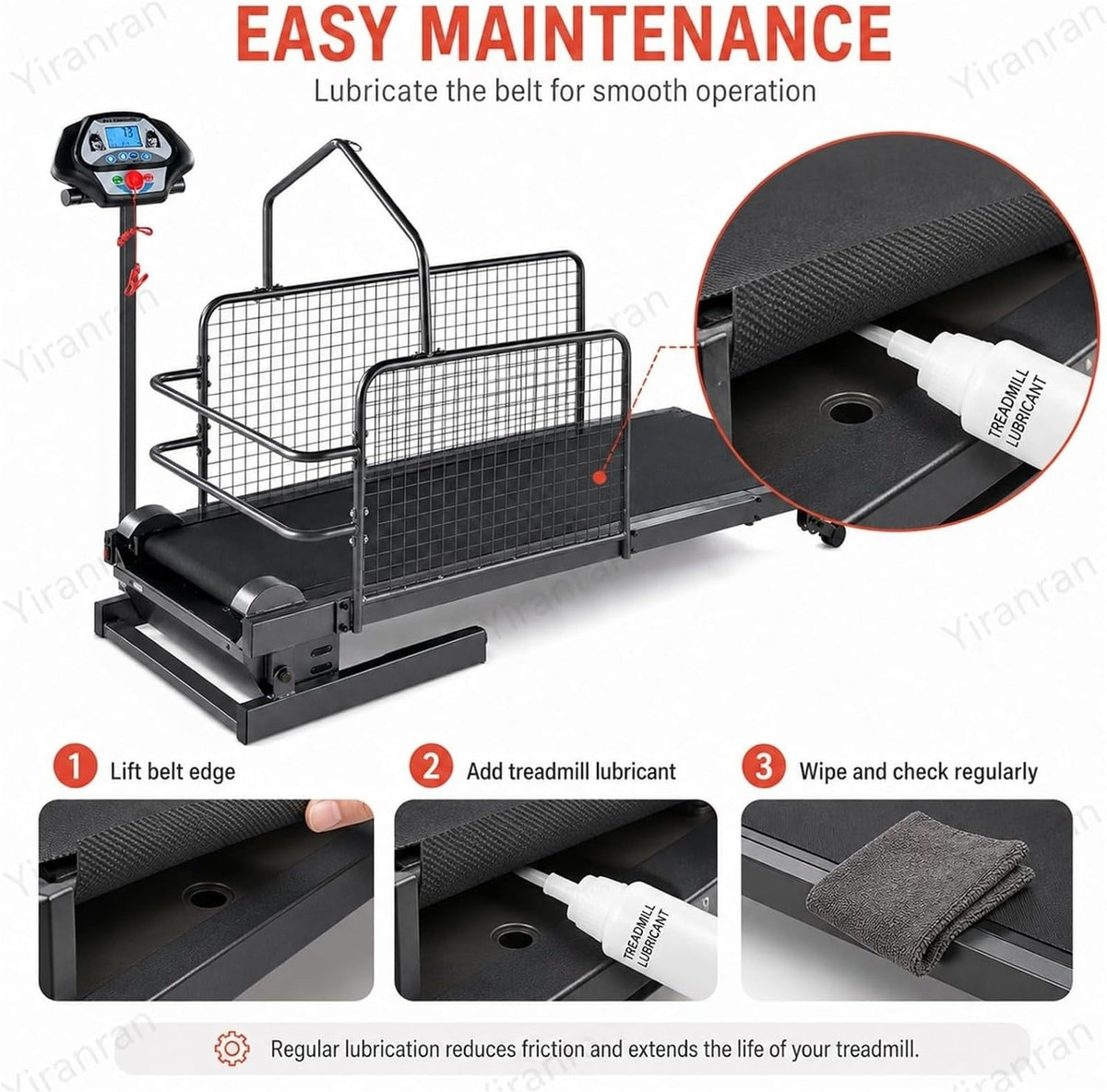 Dog Treadmill with LCD Display Dog Slat Mill