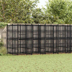 Steel Dog Kennel 138.9 ft Powder Coated Outdoor