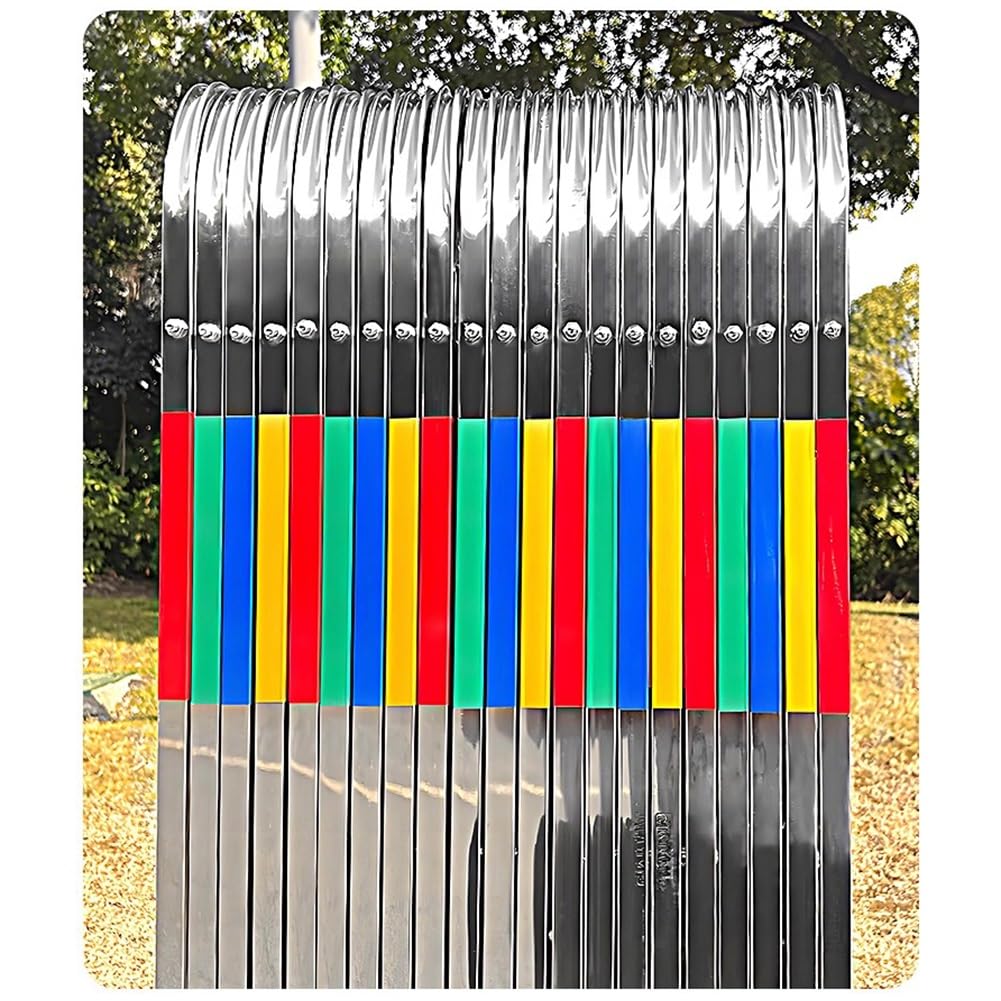 le Expandable Metal Bcade with Casters - Safe Ber Gate for Schools Kindergartens Shopping Malls - Portable Crowd Control Solut (1.2x10m)