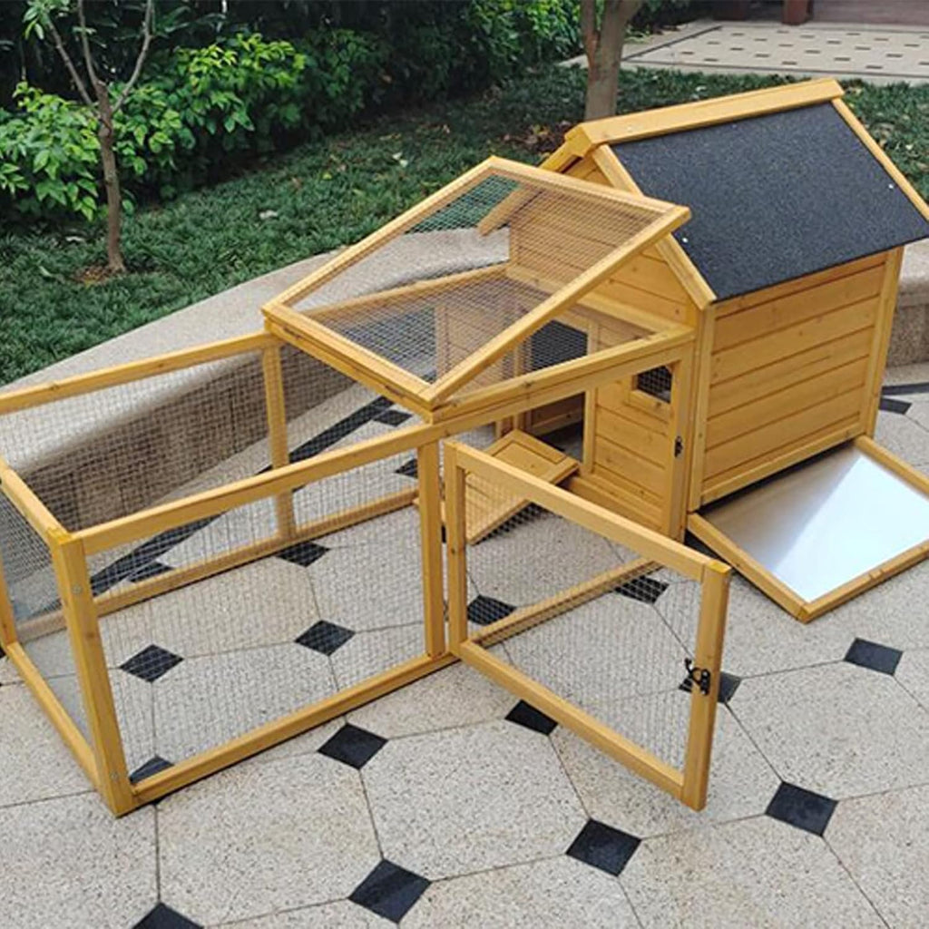 Pet Villa Cage with Pull-Out Tray for Indoor Rabbit Housing,