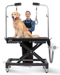 Electric Dog Grooming Table with Memory Function and Grooming Lights