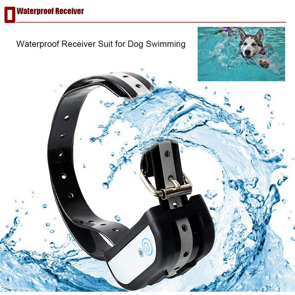 2in1 Wireless Dog Fence Electric Pet Training Containment System, Safe Effective, Adjustable Control Range & Display Distance,for Small,Medium,Large Dogs with Waterproof Rechargeable Receiver Collars,