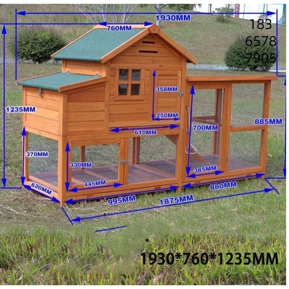 Rabbit Cage Premium Outdoor Pet Rabbit Cage The Perfect Home Villa & Snuggly Nest for Your Beloved Bunny for Home Use