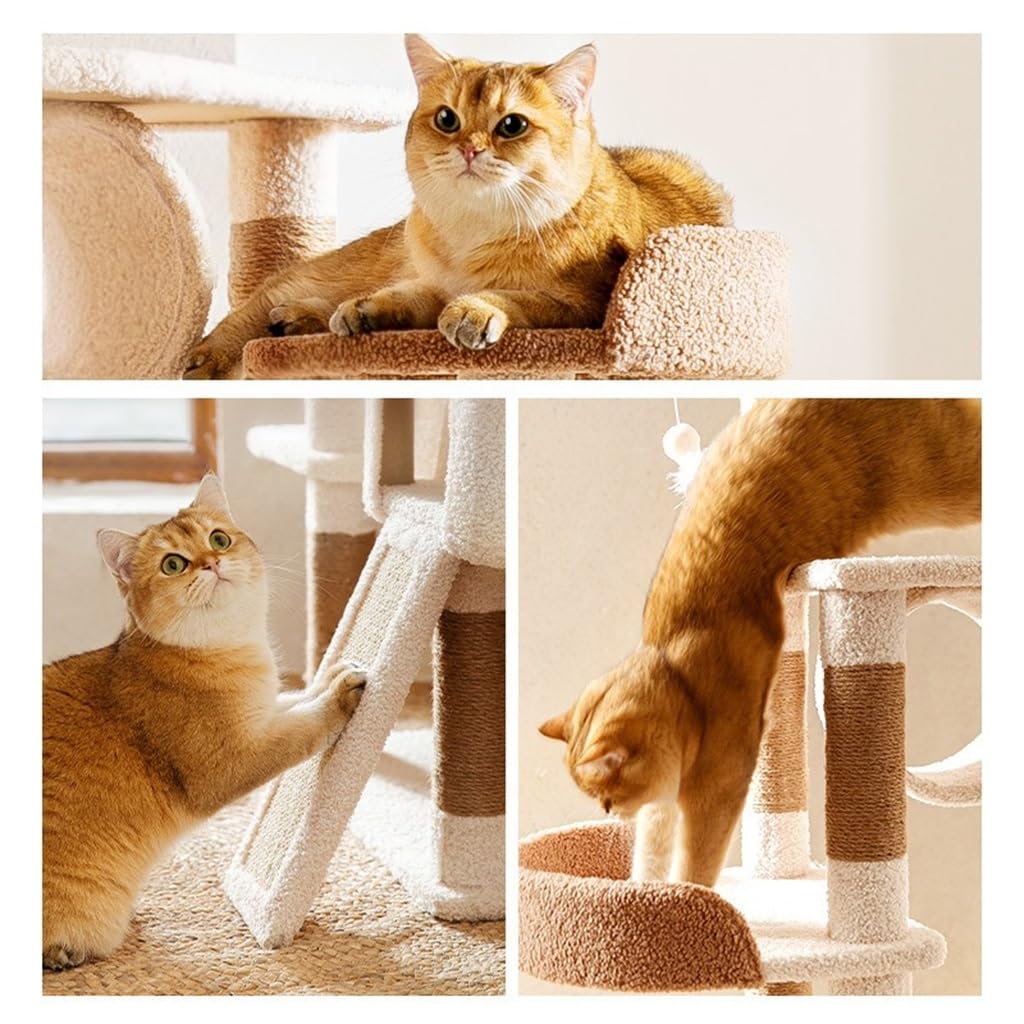 Cats Villa Wood Climbing Frame Big Tree House Activity Center Bed Tower Post Pet Products