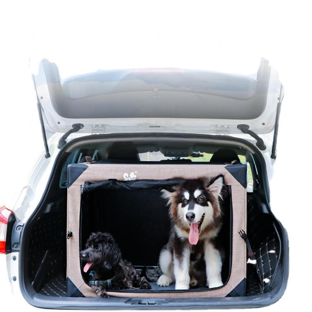 NIBHZ Dog Car Seat, Waterproof Car Seat Cover for Dogs, Portable Pet Car Seat Cover, Car Seat Double Layer,Green-S