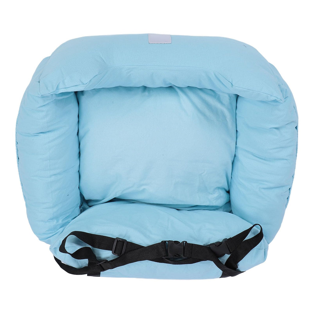 Dog Car Seat, Enhanced Safety Breathable Fabric Puppy Car Seat, Portable Dog Bed with Safety Leash Side Storage Pockets Detachable Washable for Small Medium Dogs and
