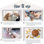 Dog Nail Grinder, Rechargeable Dog Nail Trimmer Adjustable Speed Electric Powerful Pet Nail File Quiet Painless Paws Groomer Smoother for Small Medium Large Dogs Cats