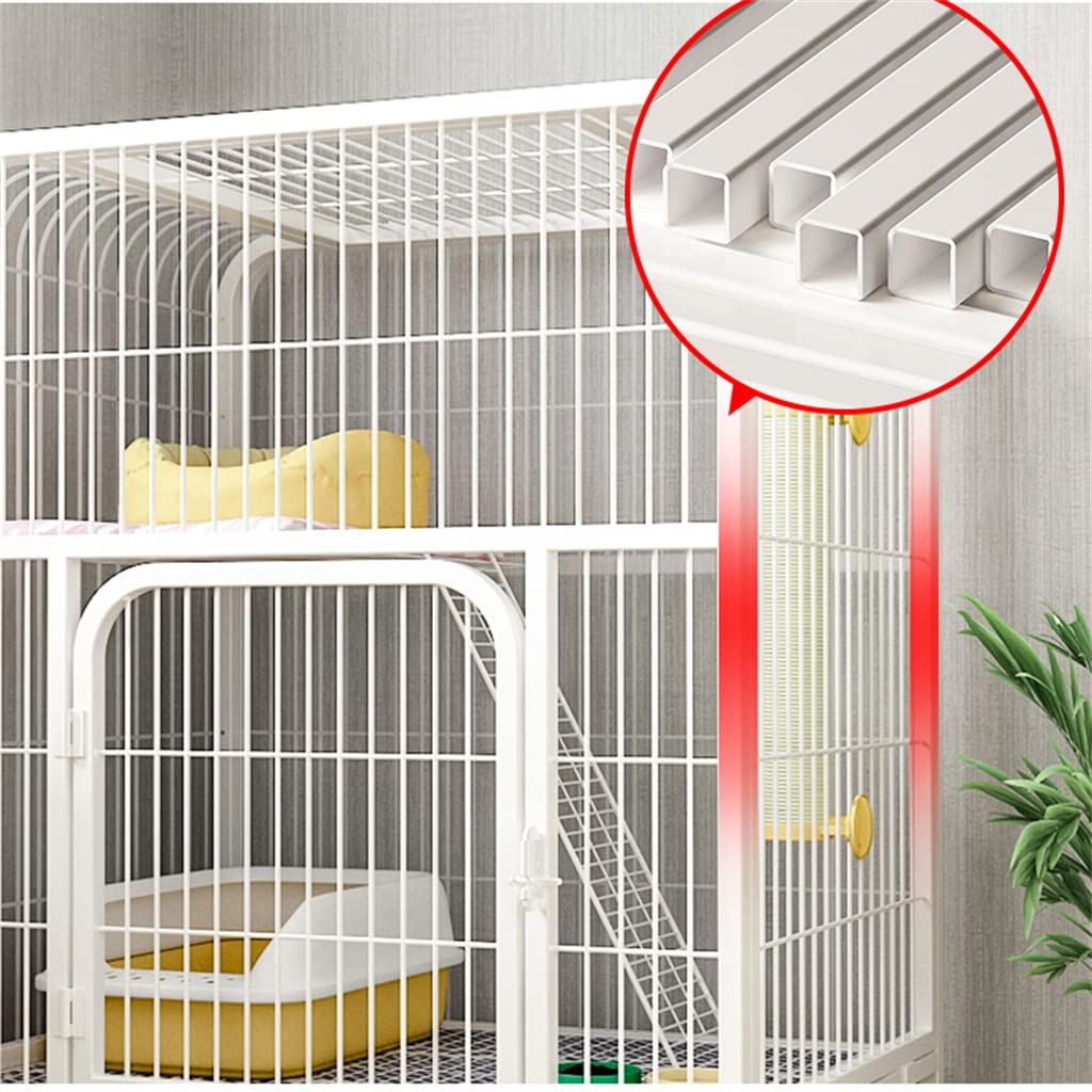 Pet Cage Two-Story Home Indoor Villa with Toilet Large Free Space Supplies
