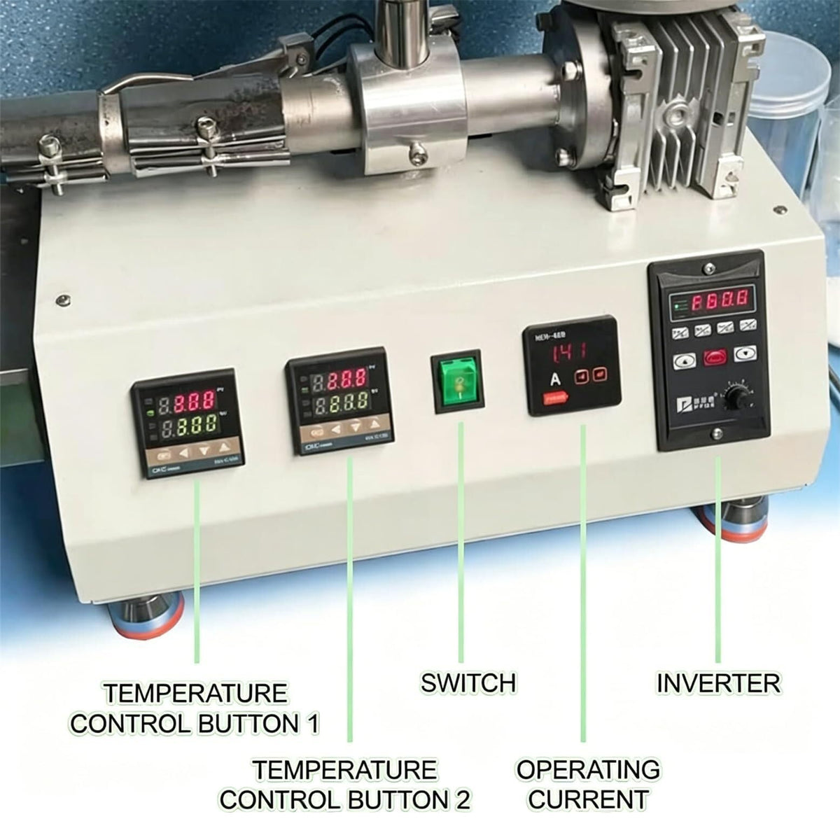 3D Printer Filament Maker Machine, Extruder for Home Lab, 0-350°C Temperature Range, Compatible with PE ABS TPU PET for Custom Printing