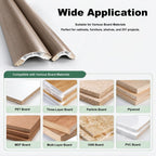 Recessed Display Cabinet Trim with Internal Support Rib, PVC