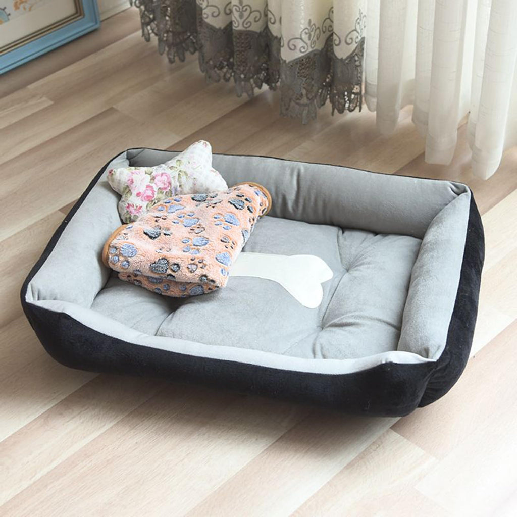 Large Dog Bed Soft Non-Slip Couch with Blanket