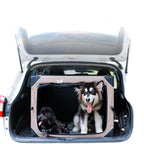 NIBHZ Dog Car Seat for Small Medium Dogs, Extra Sturdy with Reinforced Walls and Seat Belts for Front Seat and Back Seat, Waterproof and Tear-Resistant,Blue-S