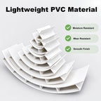 Recessed Display Cabinet Trim with Internal Support Rib, PVC
