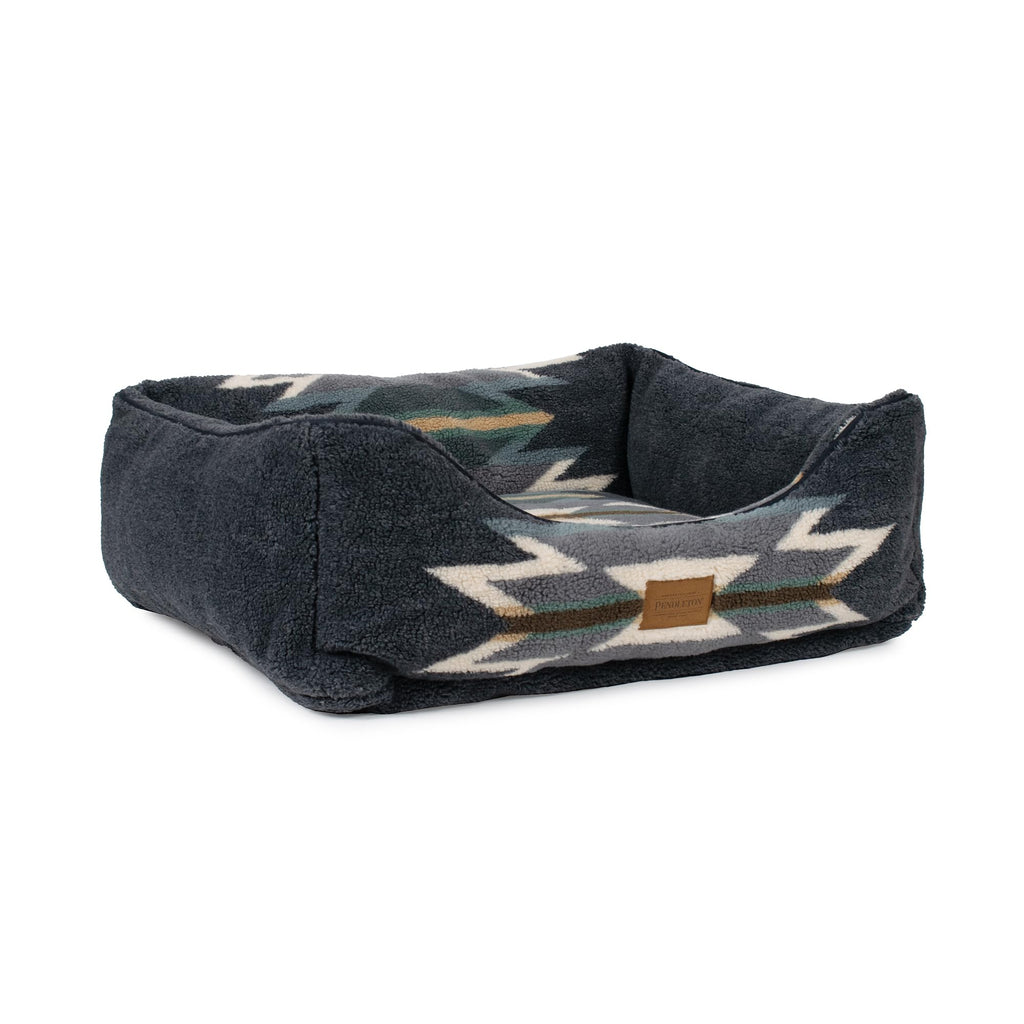 Pendleton Berber Bolster Dog Bed, Plush Kuddler with Removable Washable Cover, Pet Bed for Dogs and Cats, X-Large, Harding Tonal Natural