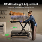 Electric Dog Grooming Table with Memory Function and Grooming Lights