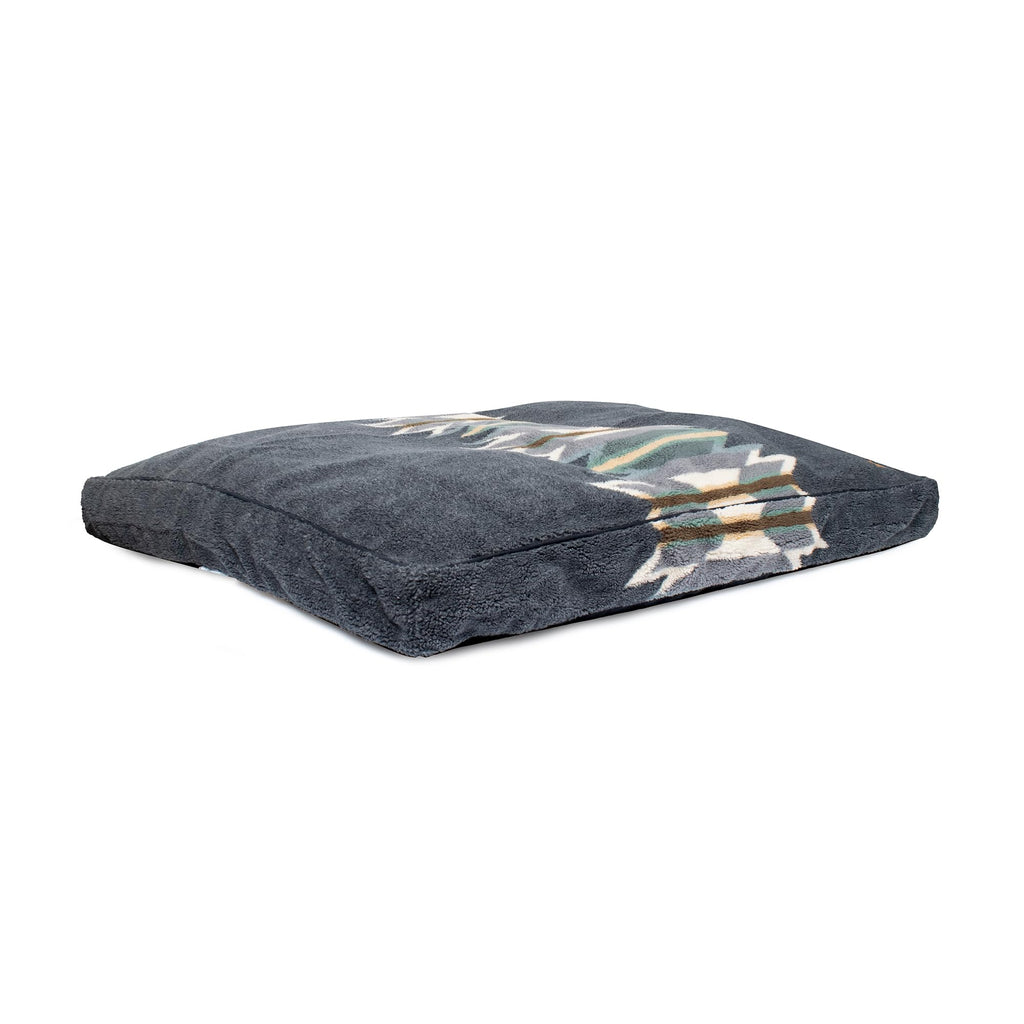 Pendleton Berber Dog Bed, Plush Pet Napper with Faux Suede Reverse and Removable Washable Cover, Rectangle Pet Bed, Large, Harding Tonal Natural