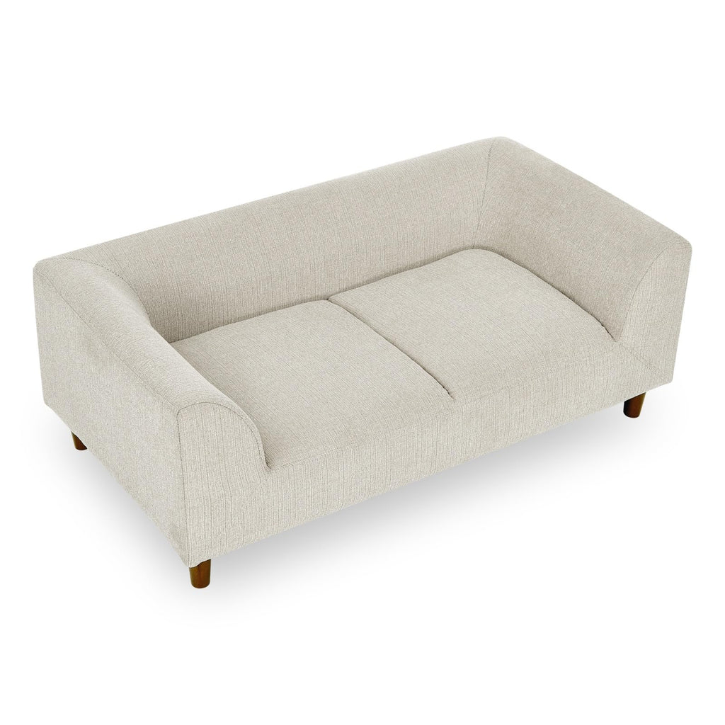 Pet Sofa with backrest and armrests, Modern Rectangular pet Sofa Suitable for Small and Medium Dogs, Soft Cushion Comfortable Dog Sofa,-Beige