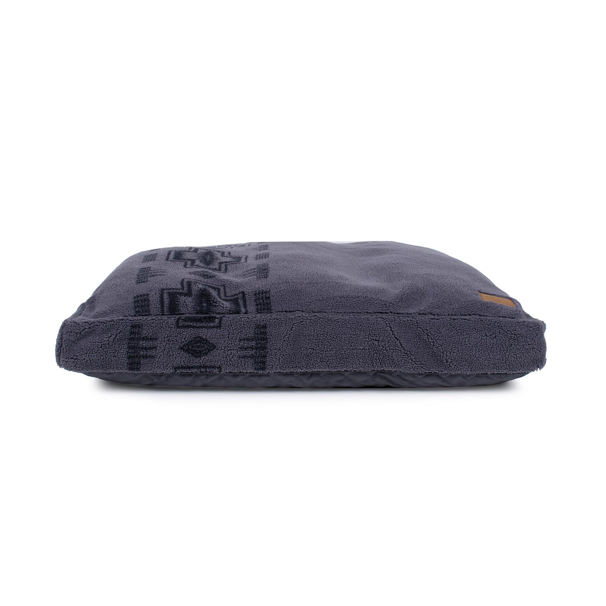 Pendleton Berber Dog Bed, Plush Pet Napper with Faux Suede Reverse and Removable Washable Cover, Rectangle Pet Bed, Large, Harding Tonal Natural