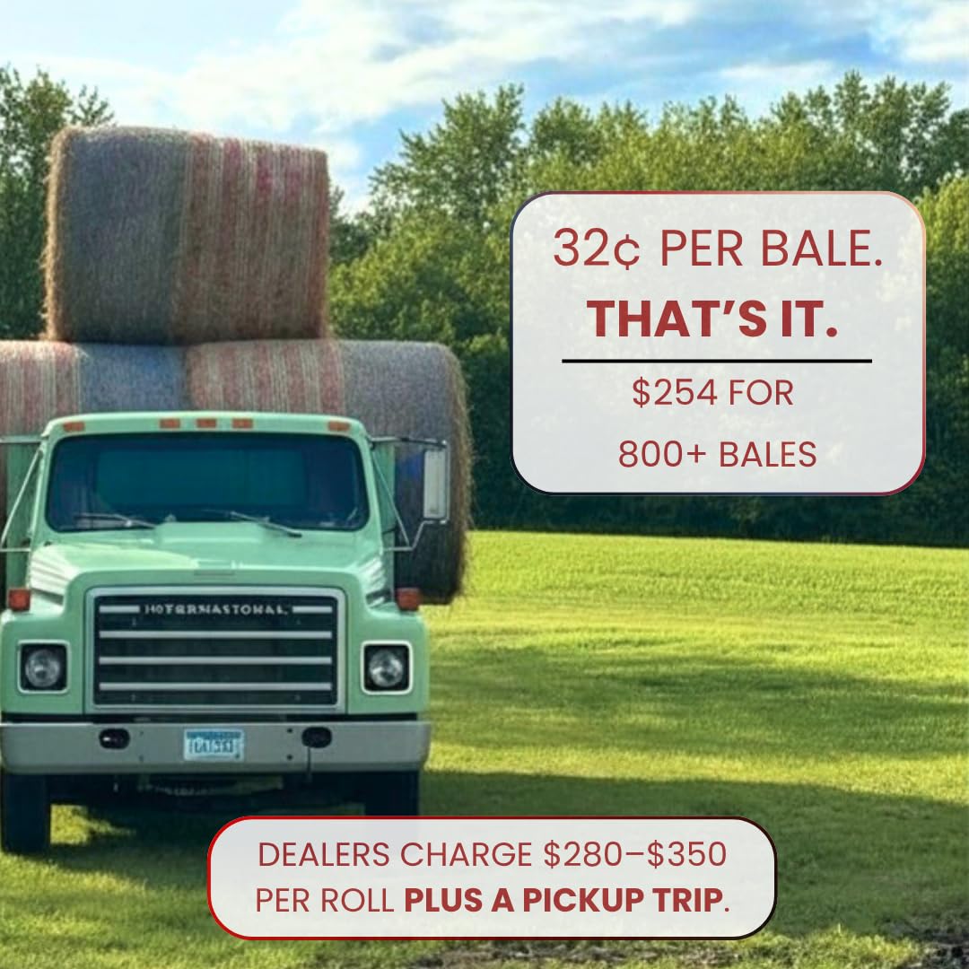 Freedom Round Bale Net Wrap, 48 in x 9,840 ft, Fits 4 ft - 8 Roll