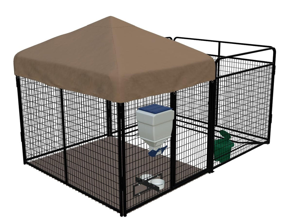 8' X 12' Ultimate Dog Kennel Standard (Powder-Coated)