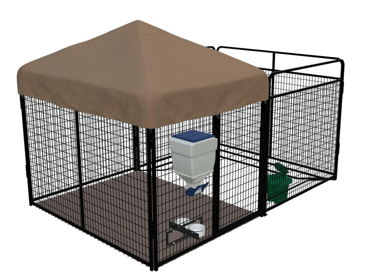 8' X 12' Ultimate Dog Kennel Standard (Powder-Coated)