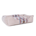 Pendleton Berber Bolster Dog Bed, Plush Kuddler with Removable Washable Cover, Pet Bed for Dogs and Cats, X-Large, Harding Tonal Natural