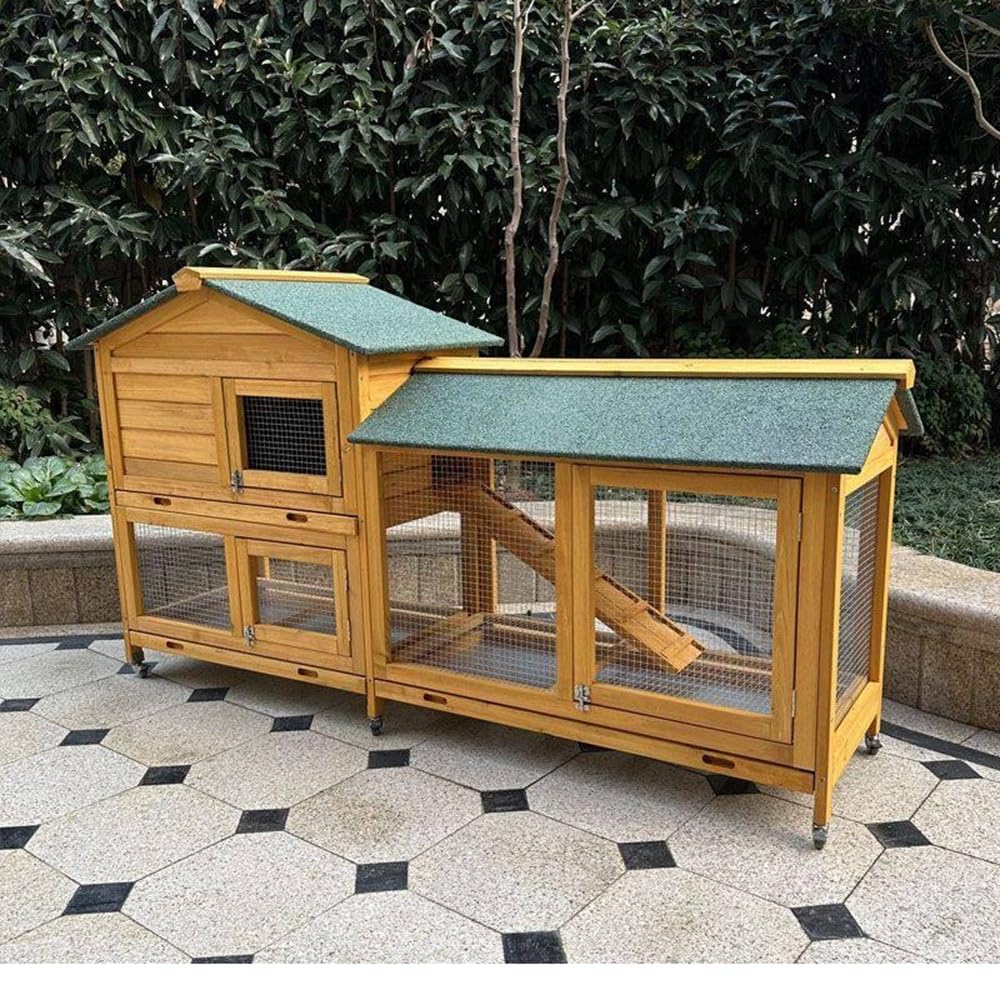 Rabbit Cage Spacious Outdoor Pet Rabbit Cage - Create a Dream Home Villa with an Inviting Nest for Your Furry Friends for Home Use