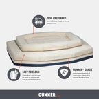 Homestead Dog Bed, Orthopedic Memory Foam, Oak, Washable Cover